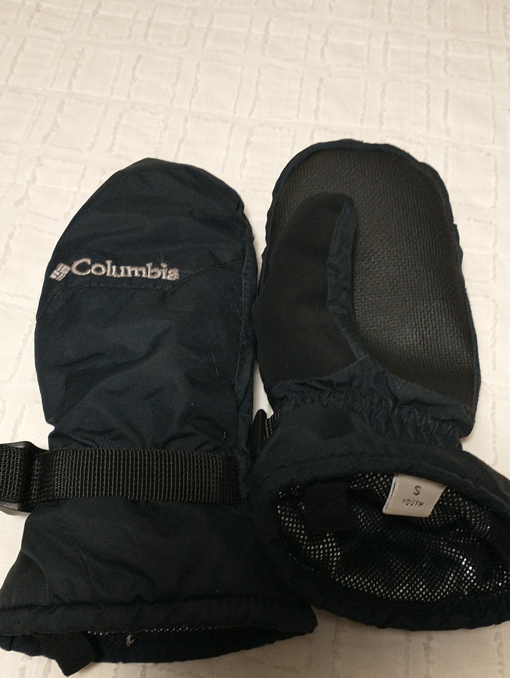 Columbia Omni Heat Black Youth Mittens, Size Small, Winter Outdoors